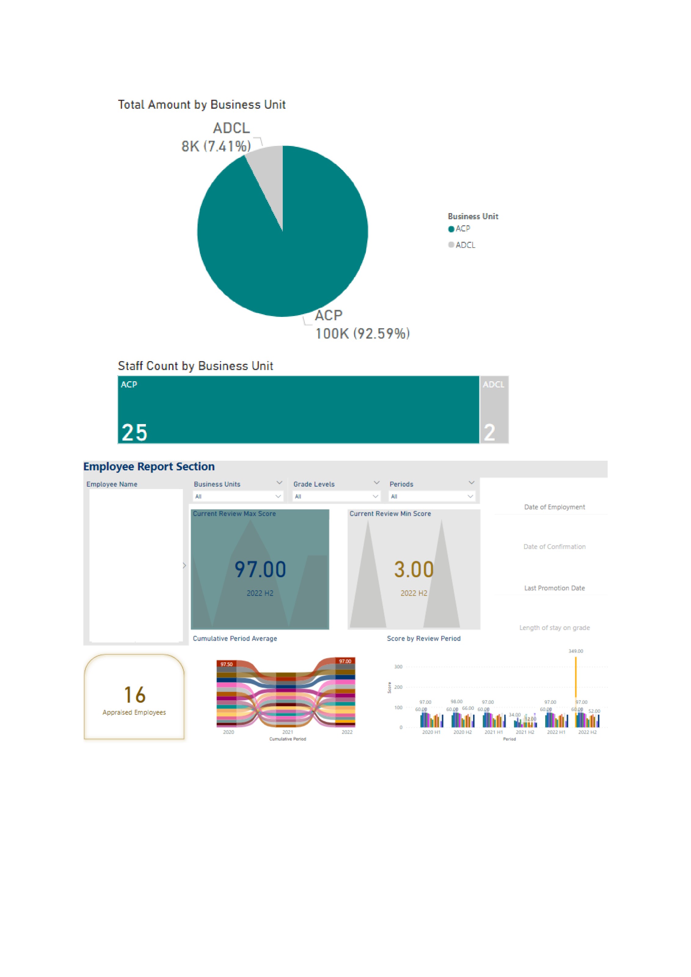 Business Unit Workforce View work sample